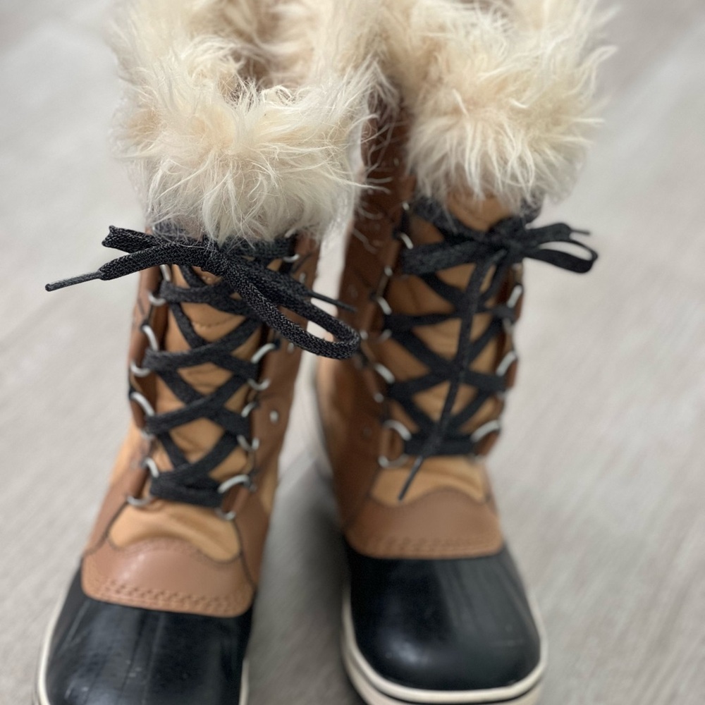 Faux Fur Lace-Up Winter Boots